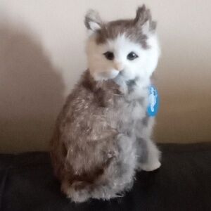 Vintage Realistic Real Fur Cat